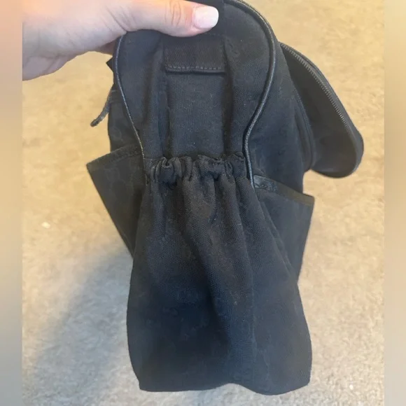 Gucci GG Canvas Diaper Bag Black